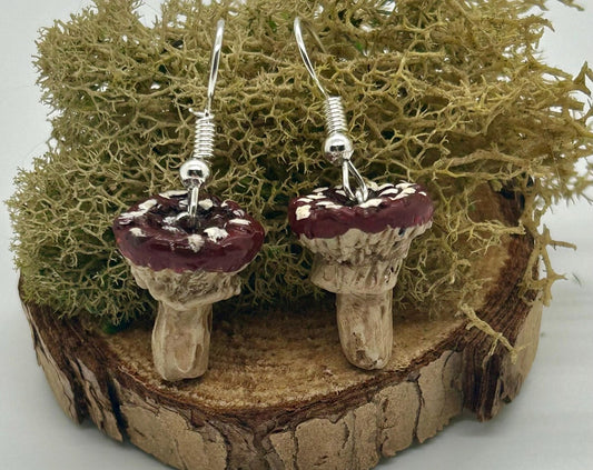 Fly Agaric Mushroom Earrings