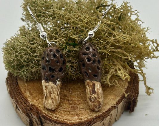 Morel Mushrooms Earrings